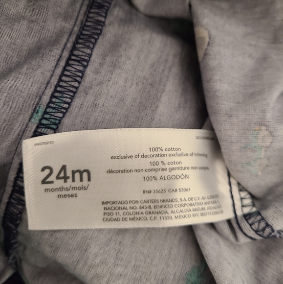 🌟5/$25 Carter's Baby Romper Size 24 Months - Picture 6 of 6